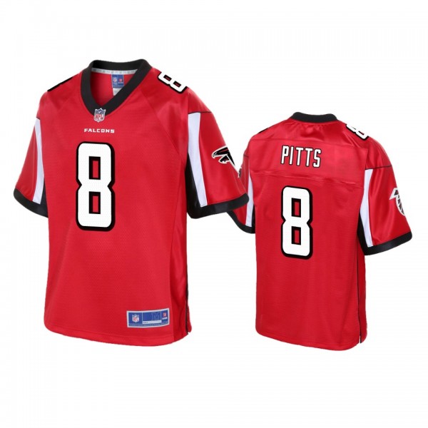 Atlanta Falcons Kyle Pitts Red Pro Line Jersey - M...
