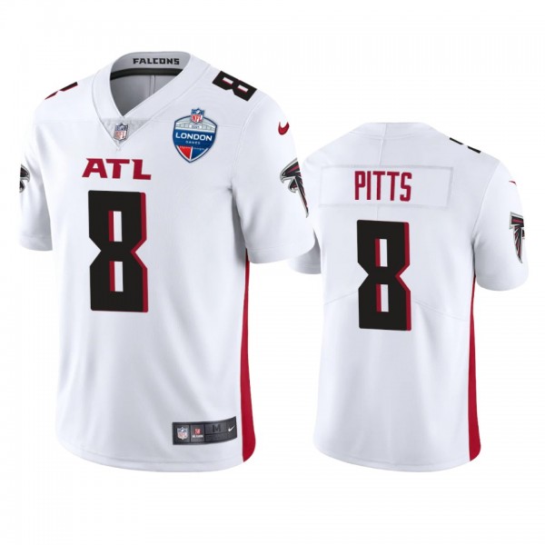 Atlanta Falcons Kyle Pitts White Vapor Limited Jer...