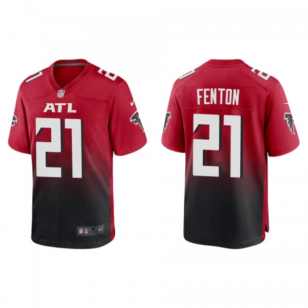 Men's Atlanta Falcons Rashad Fenton Red Game Jerse...