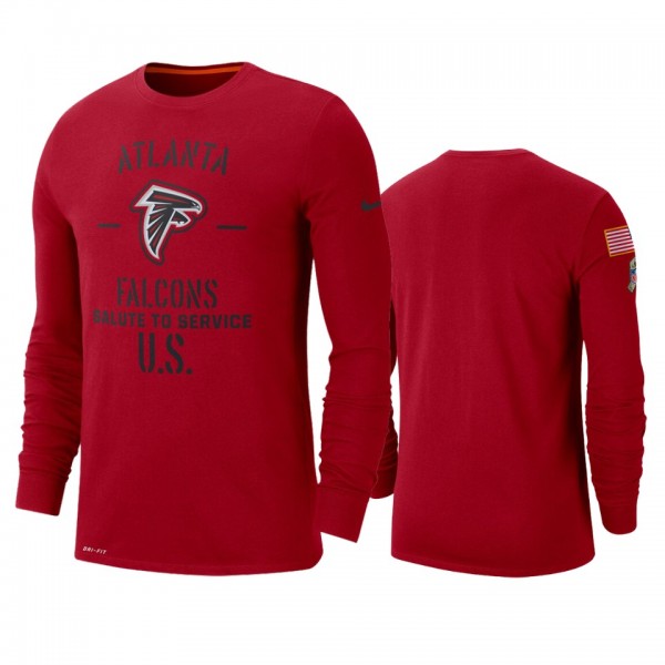Atlanta Falcons Red 2019 Salute to Service Sidelin...