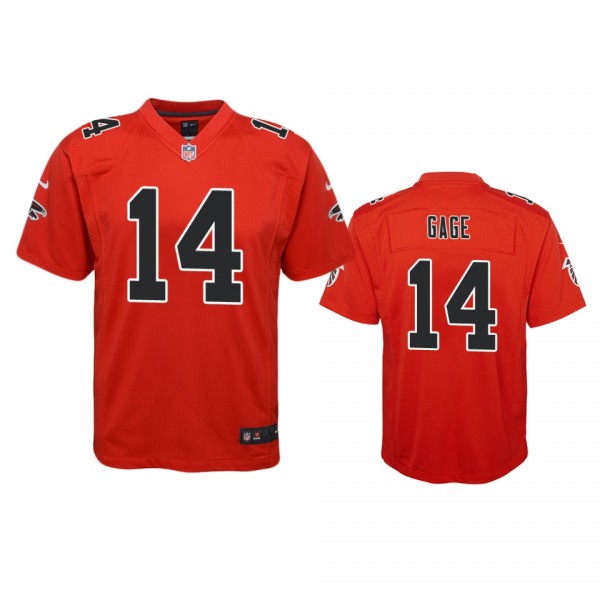 Atlanta Falcons Russell Gage Red Color Rush Game J...