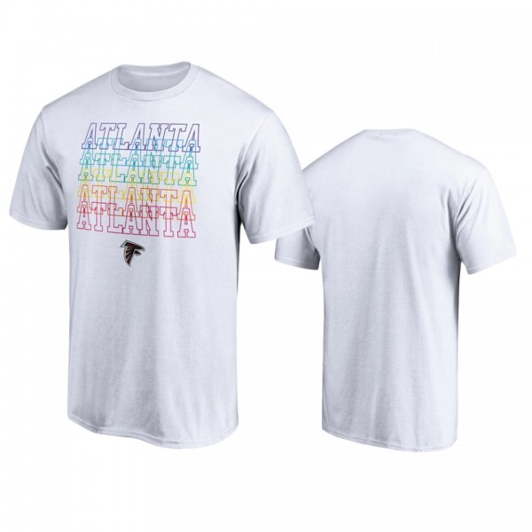 Atlanta Falcons White City Pride T-Shirt