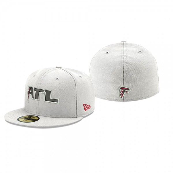 Atlanta Falcons White Omaha ATL 59FIFTY Fitted Hat