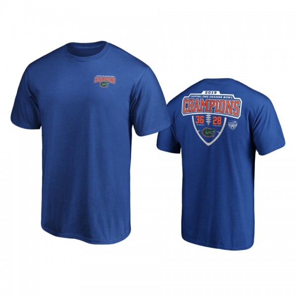 Florida Gators Royal 2019 Orange Bowl Champions Hometown Lateral T-Shirt