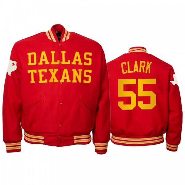 Dallas Texans Frank Clark Red 1960 Authentic Vinta...