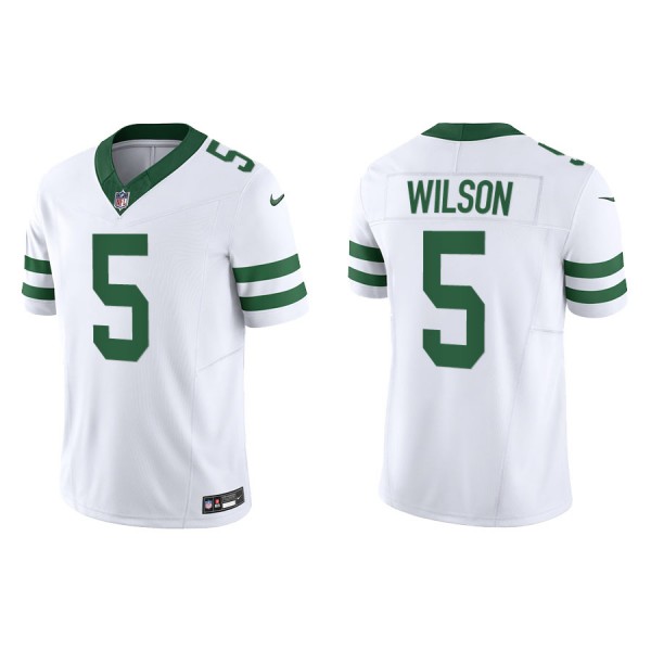 Men's New York Jets Garrett Wilson White Legacy Limited Jersey