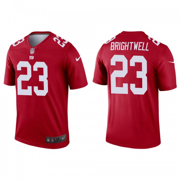 Men's New York Giants Gary Brightwell Red Inverted...