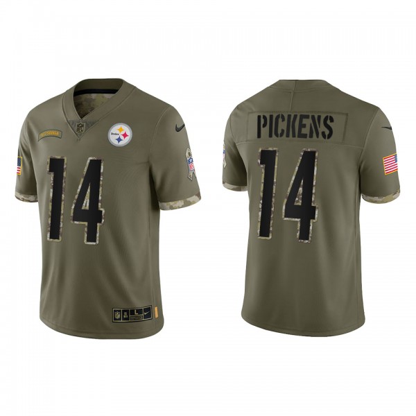 George Pickens Pittsburgh Steelers Olive 2022 Salu...
