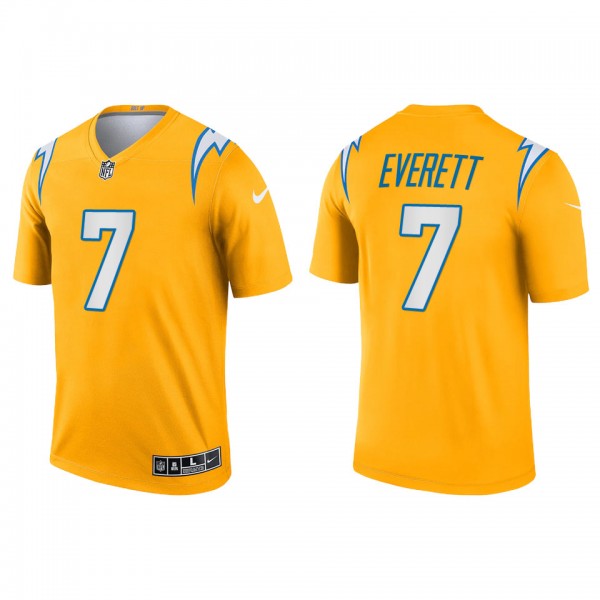Men's Los Angeles Chargers Gerald Everett Gold Inv...
