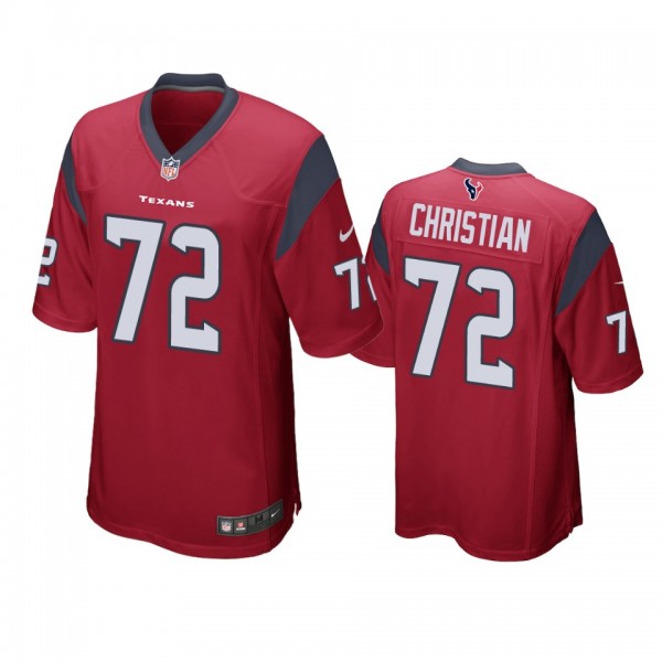 Houston Texans Geron Christian Red Game Jersey