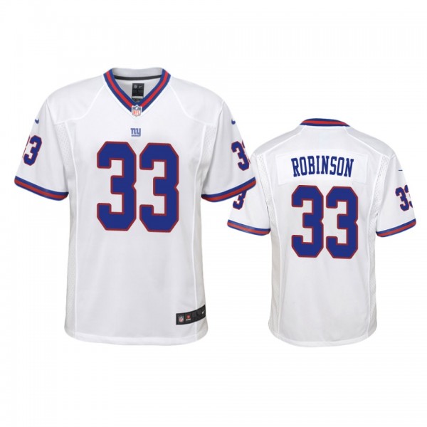 New York Giants Aaron Robinson White Color Rush Ga...