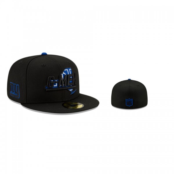 New York Giants Black State Logo Reflect 59Fifty Hat