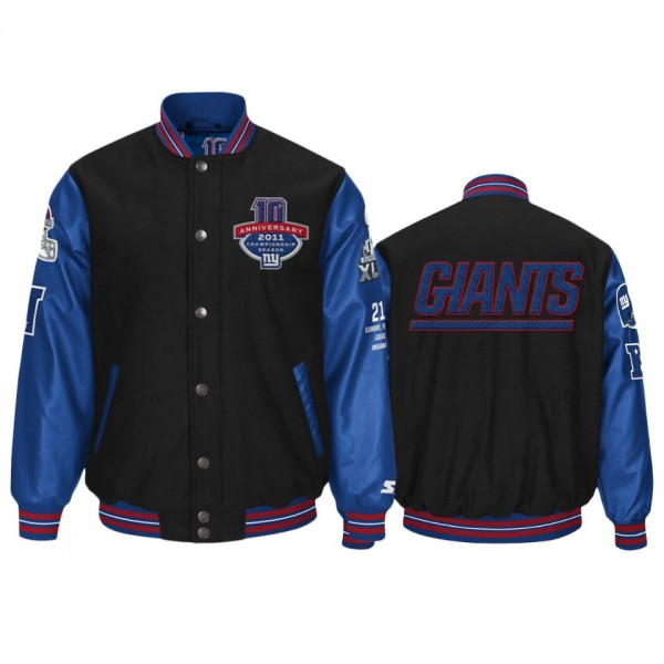 New York Giants Black Super Bowl XLVI Jacket