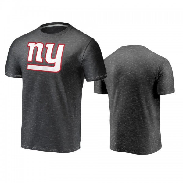 New York Giants Charcoal Space Dye Primary Logo T-...