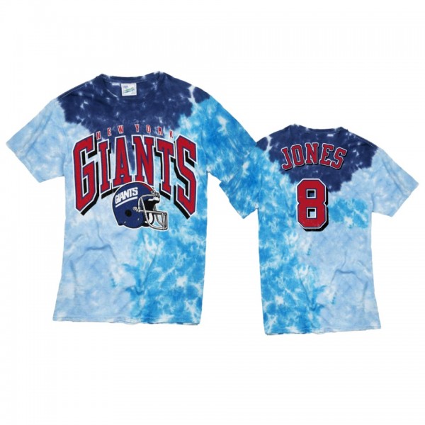 New York Giants Daniel Jones Royal Tri Dye Vintage...