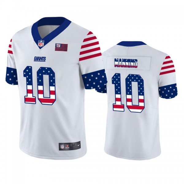 Eli Manning New York Giants White Independence Day...