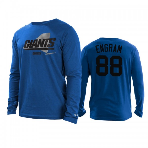 New York Giants Evan Engram Royal State Long Sleev...