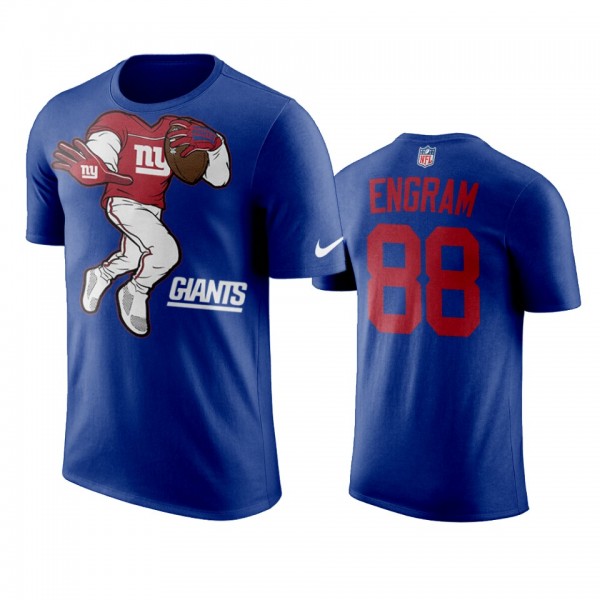 New York Giants Evan Engram Royal Yard Rush II T-S...
