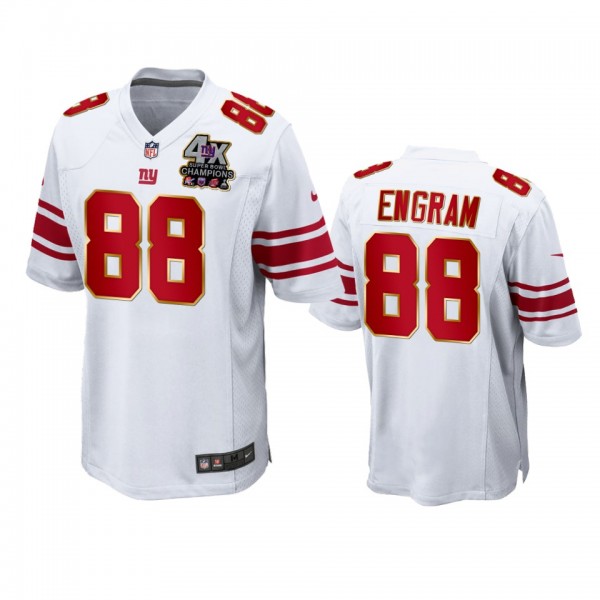 New York Giants Evan Engram White 4X Super Bowl Ch...