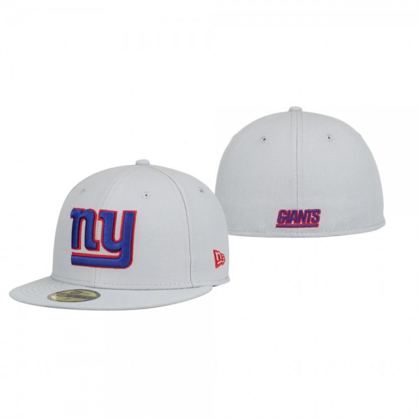 New York Giants Gray Omaha 59FIFTY Fitted Hat