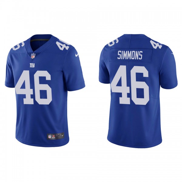 Men's New York Giants Isaiah Simmons Blue Vapor Li...