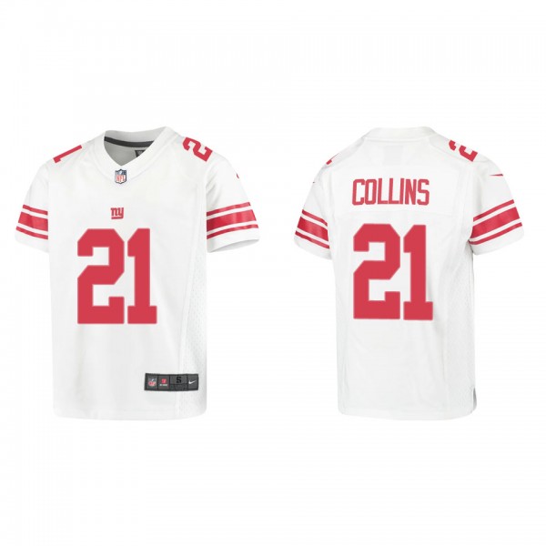 Youth New York Giants Landon Collins White Game Je...