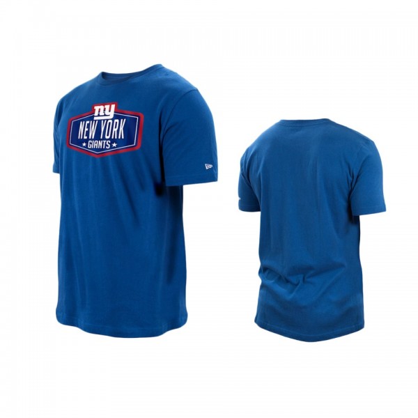 New York Giants Royal 2021 NFL Draft Hook T-Shirt
