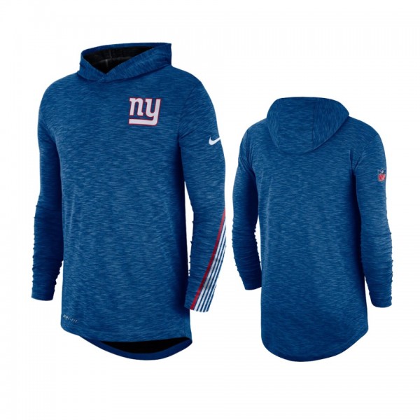 Giants Royal Sideline Scrimmage Hooded T-Shirt