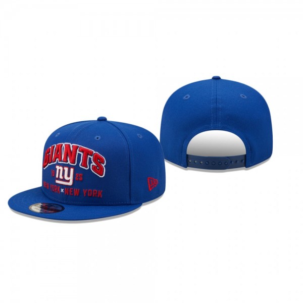 New York Giants Royal Stacked 9FIFTY Snapback Hat