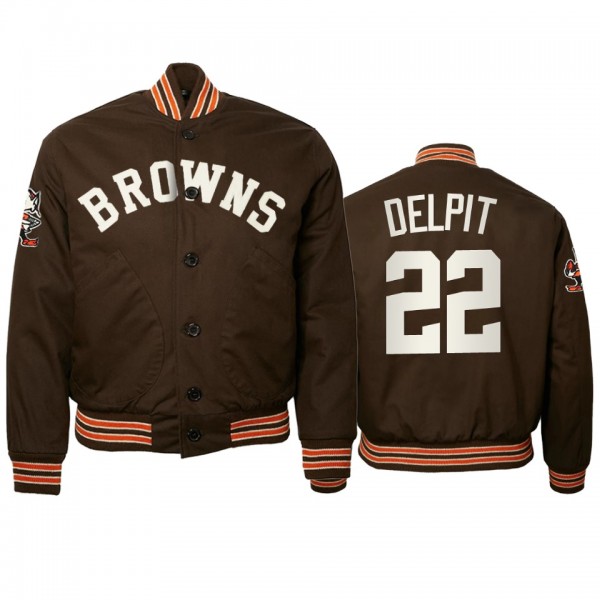 Cleveland Browns Grant Delpit Brown 1950 Authentic...