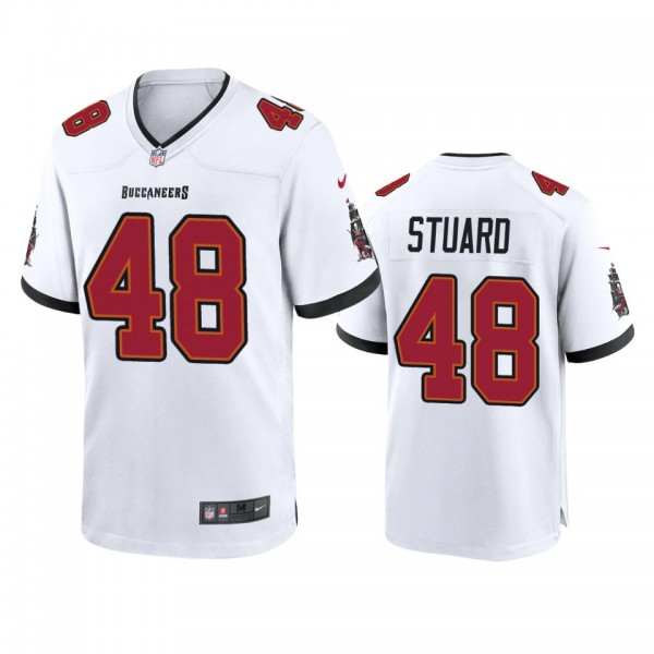 Tampa Bay Buccaneers Grant Stuard White Game Jerse...