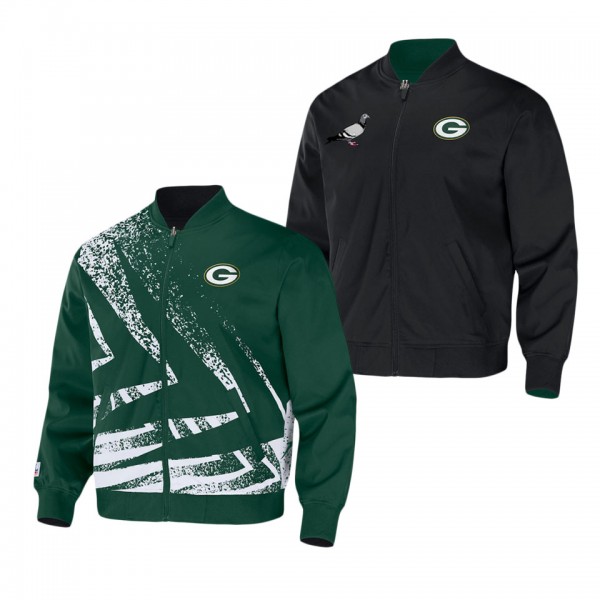 Men's Green Bay Packers NFL x Staple Hunter Green Reversible Core Jacket