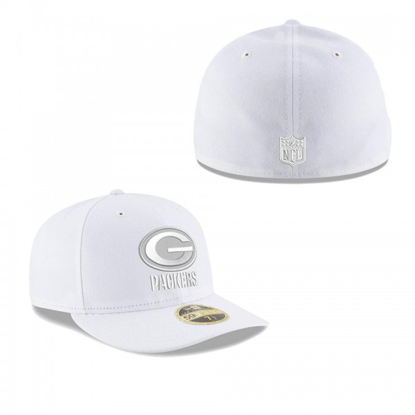 Men's Green Bay Packers White on White Low Profile...