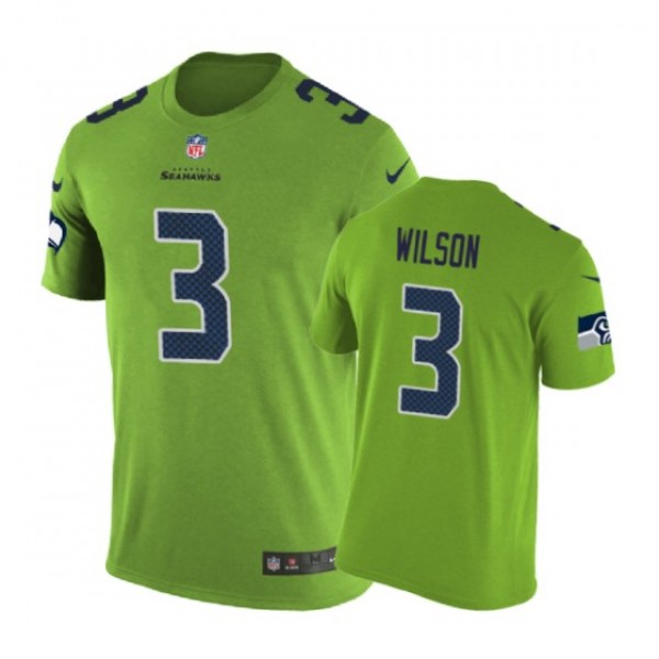 Seattle Seahawks #3 Russell Wilson Color Rush Nike...