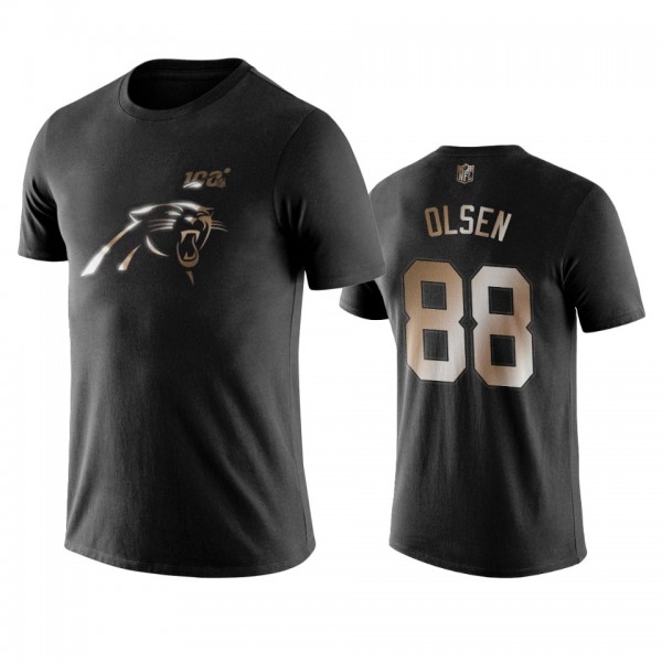 Greg Olsen Carolina Panthers Black Golden 100th Se...