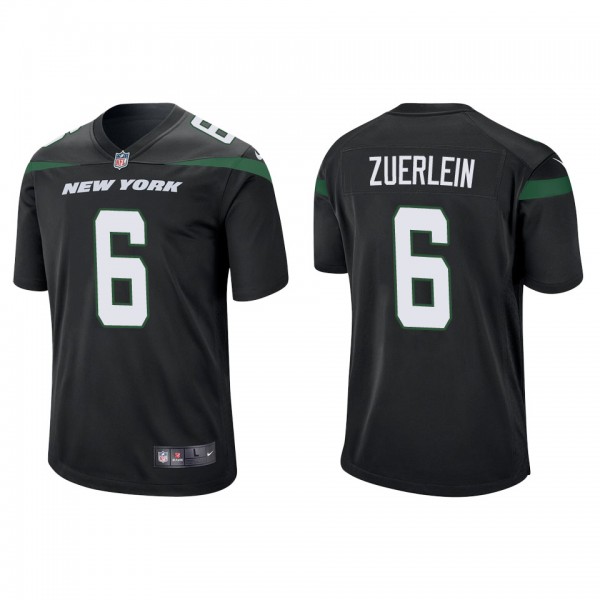 Men's New York Jets Greg Zuerlein Black Game Jersey