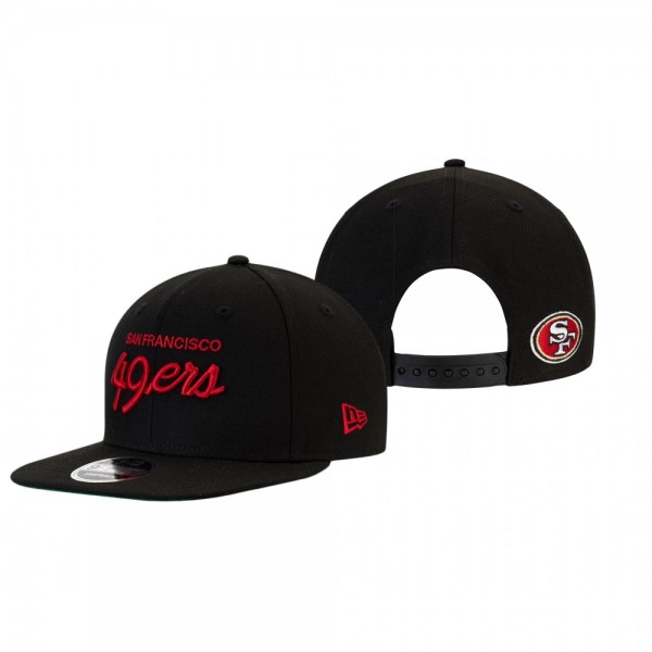 San Francisco 49ers Black Griswold 9FIFTY Adjustable Hat