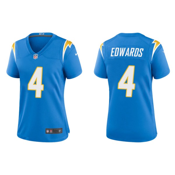 Women's Los Angeles Chargers Gus Edwards Powder Bl...