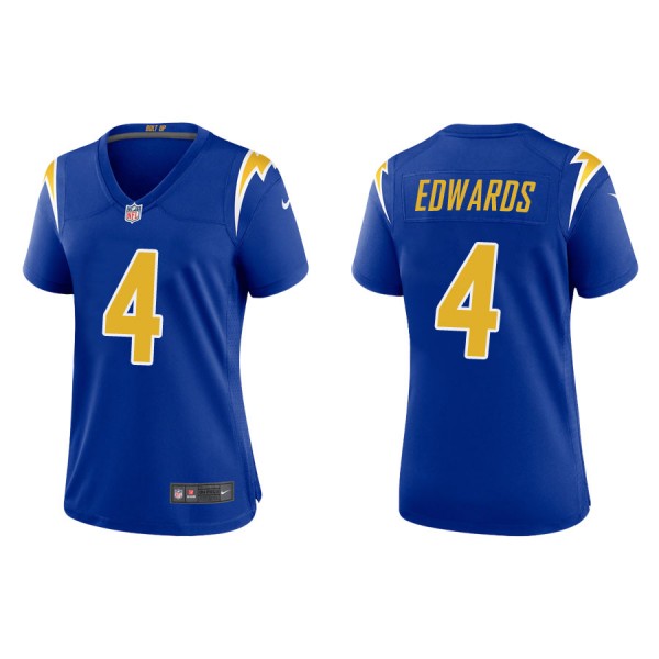 Women's Los Angeles Chargers Gus Edwards Royal Alt...
