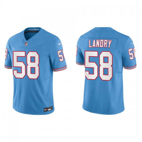 Harold Landry Tennessee Titans Light Blue Oilers T...