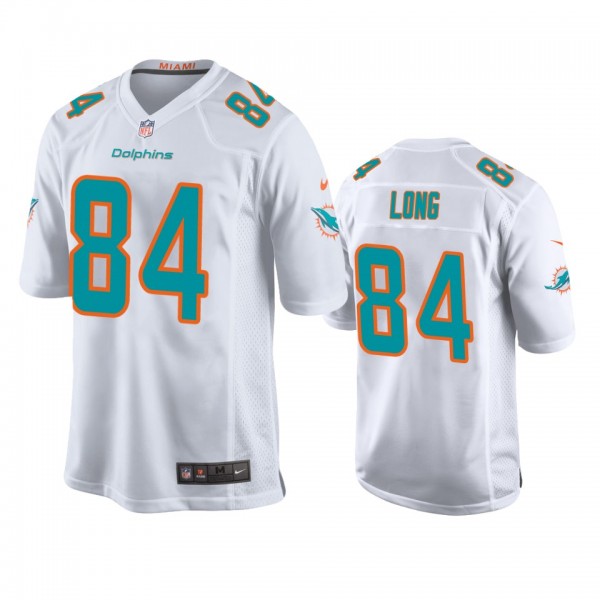 Miami Dolphins Hunter Long White Game Jersey