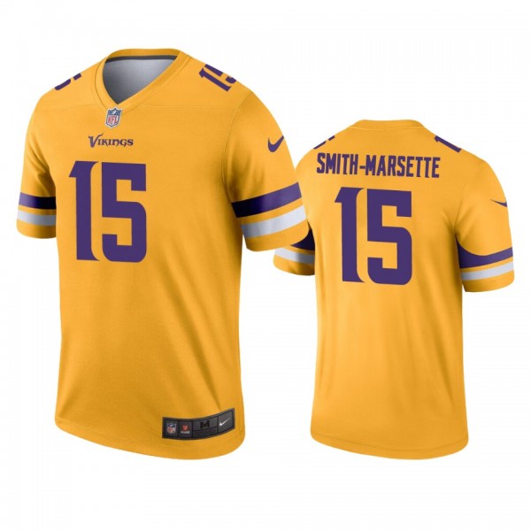 Minnesota Vikings Ihmir Smith-Marsette Gold Invert...