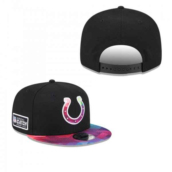 Men's Indianapolis Colts Black 2023 NFL Crucial Catch 9FIFTY Snapback Hat