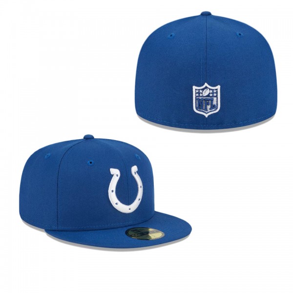 Men's Indianapolis Colts Royal Main 59FIFTY Fitted Hat