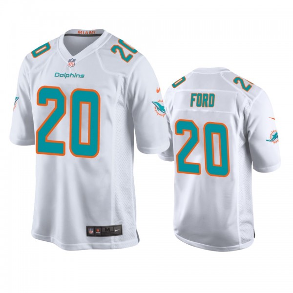 Miami Dolphins Isaiah Ford White Game Jersey