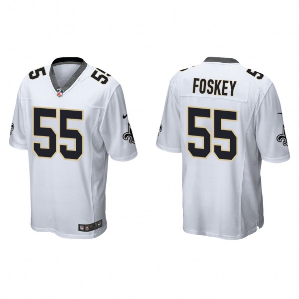Men's New Orleans Saints Isaiah Foskey White 2023 ...