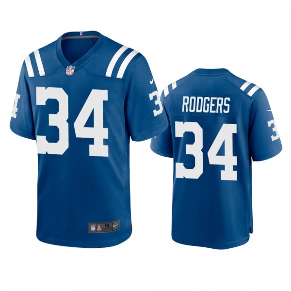 Indianapolis Colts Isaiah Rodgers Royal Game Jerse...