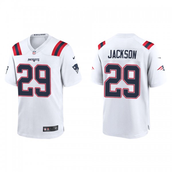 Men's J.C. Jackson New England Patriots White Game...