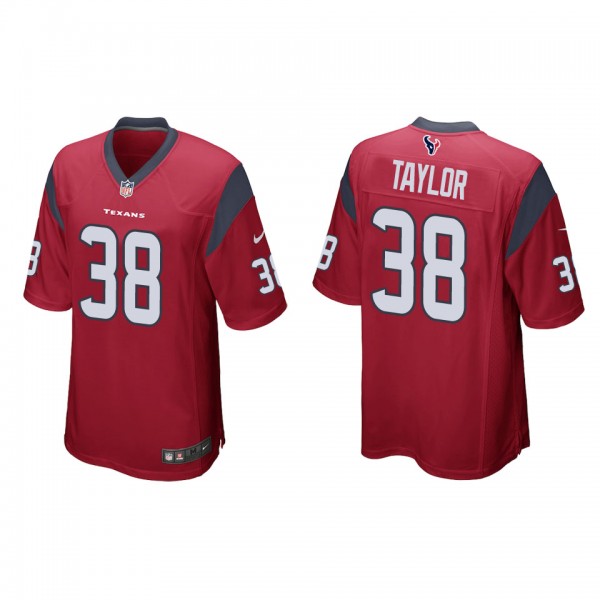 Men's Houston Texans J.J. Taylor Red Game Jersey