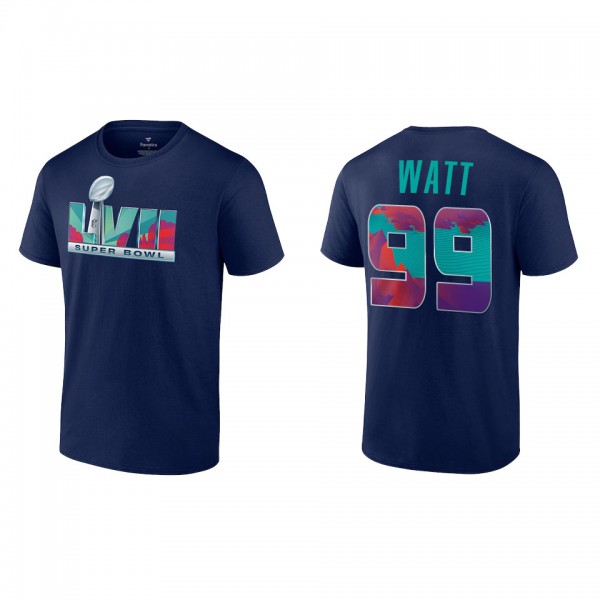 J.J. Watt Super Bowl LVII Nike Navy T-Shirt
